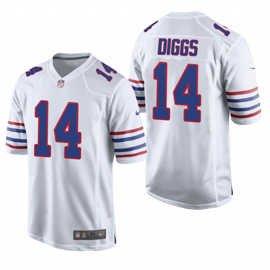Men Buffalo Bills #14 Stefon Diggs Nike White Alternate Game Player NFL Jersey